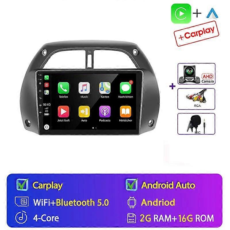 2Din For Toyota RAV4 RAV 4 2001-2006 4G Android 13 Car Stereo Radio Multimedia Video Player Navigation 4G DSP GPS Head Unit