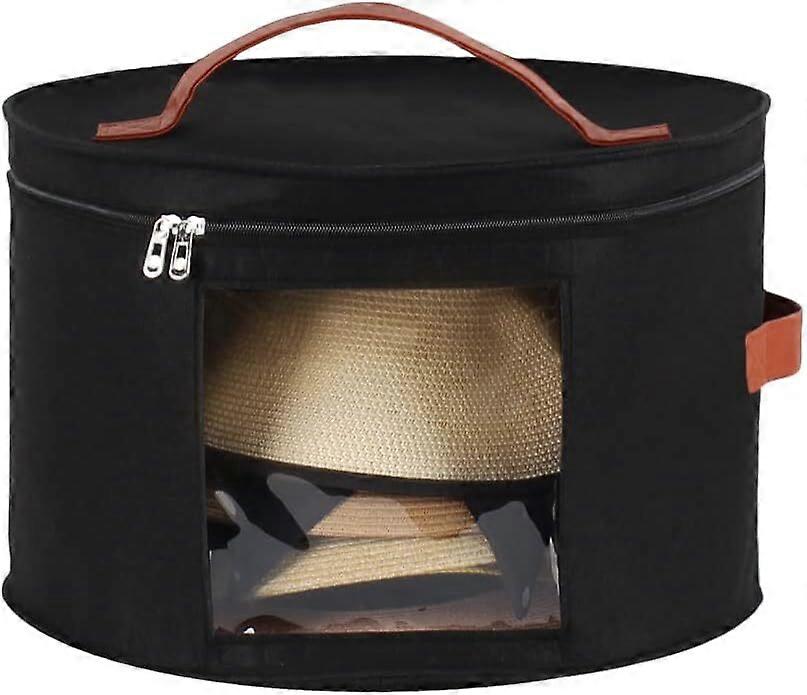Hat Storage Box,Stackable Round Brim Hats Organizer Bag