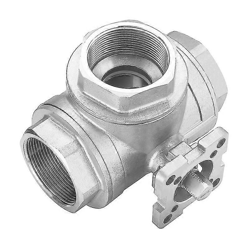 1/4" 3/8" 1/2" 3/4" 1" 2"ss304 Stainless Steel High Platform Three-way Ball Valve T/l Type Female Thread Dn8/dn10/dn15/dn20/dn25