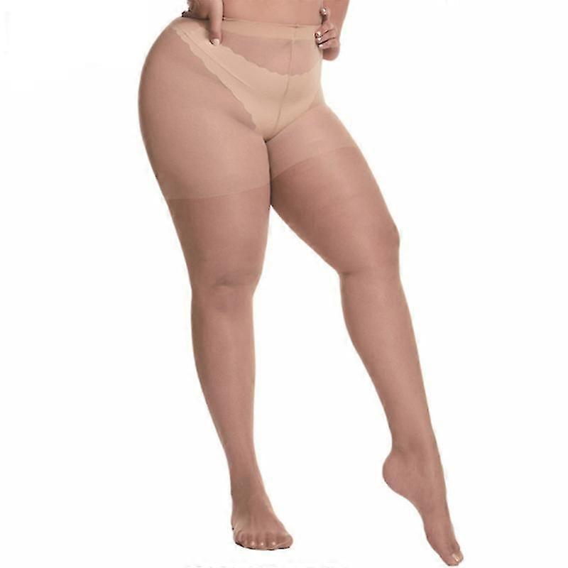 Super odolné pančuchy Plus Size, high waist control top číra pančucha, nylonové stehno Vysoké pančuchy pre ženy