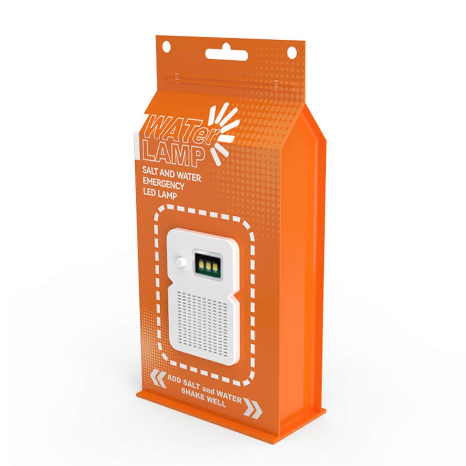 Lampe à eau salée Haute luminosité Pas de batterie Taille compacte Portable LED Camping Lampe Outil d’éclairage de secours QingHai
