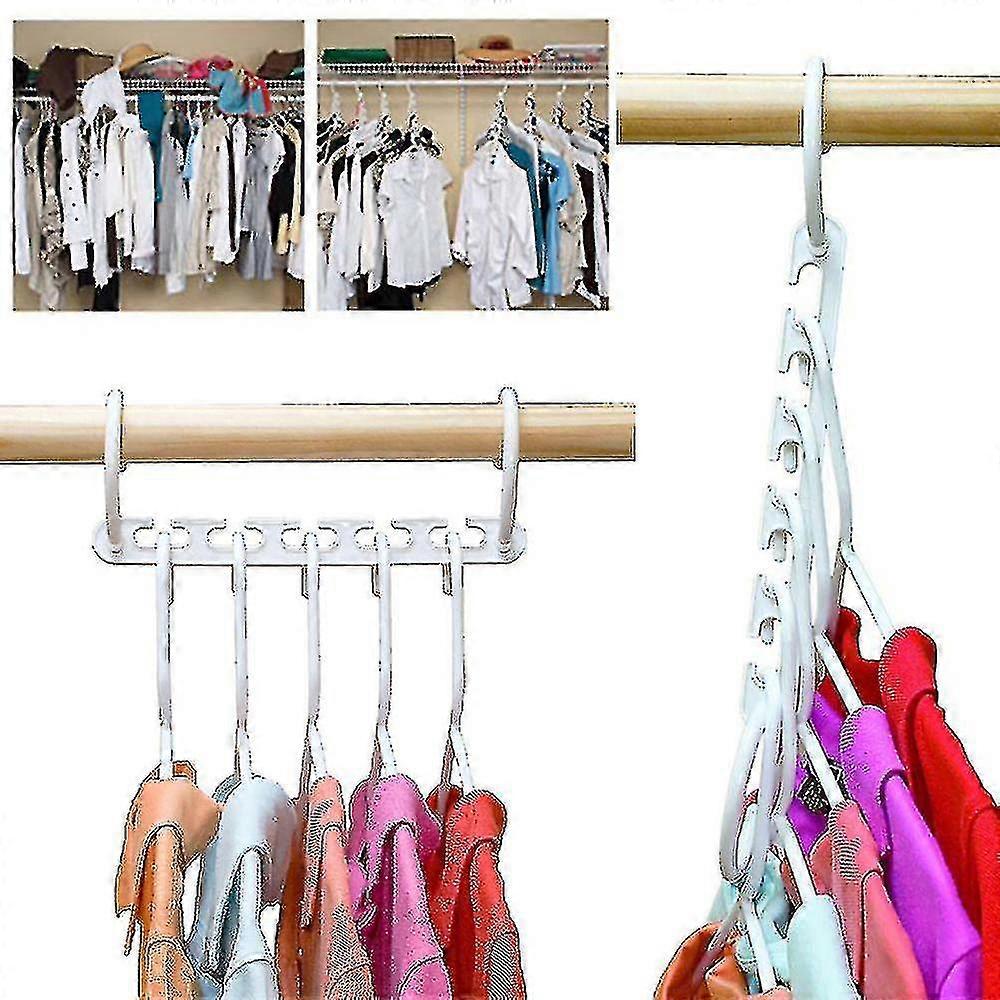 Hmwy-saving Space Multi Function Magic Wonder Closet Organizer Hanger Clothes 8pcs High Quality