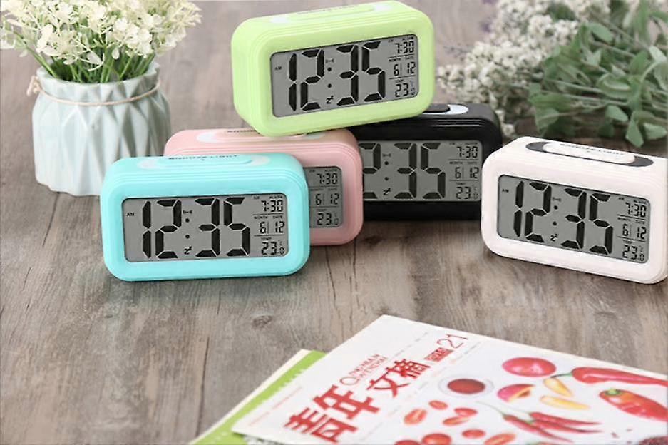 A new generation of multi-function digital display alarm clock LED smart luminous smart clock temperature perpetual calendar