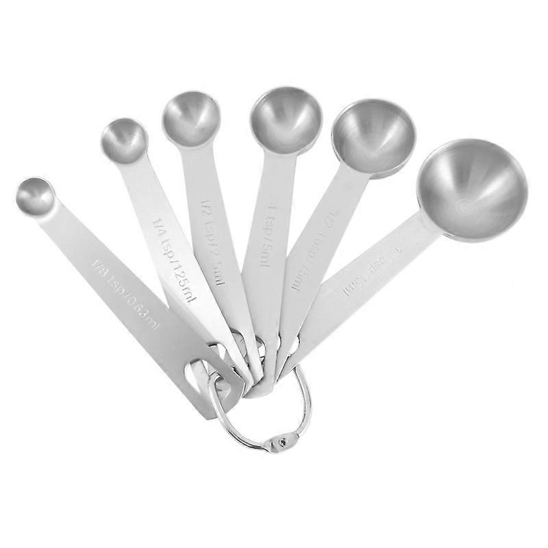 Measuring Spoons, Stainless Steel Measuring Spoons Cups Set, Small Tablespoon with Metric and US Me
