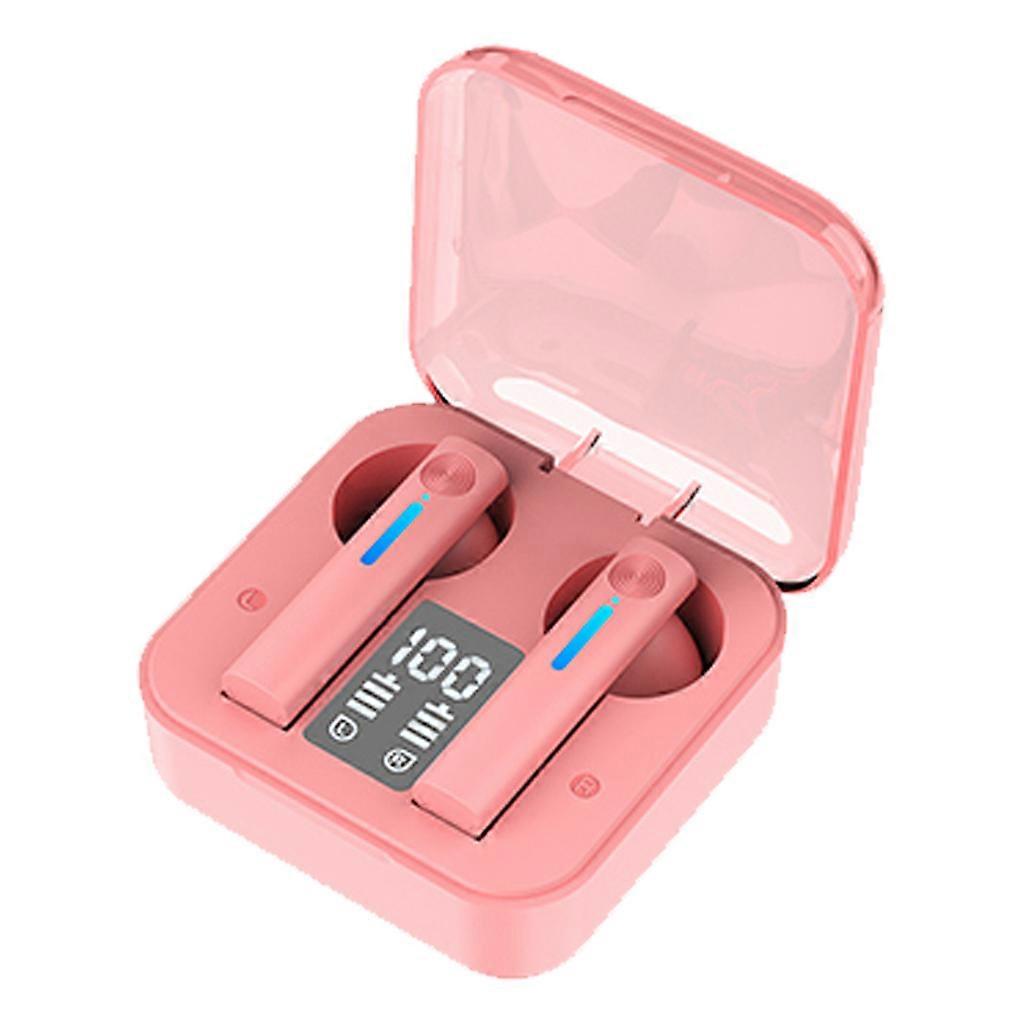 unbrand Écouteurs intra-auriculaires compatibles Bluetooth avec écouteurs de jeu stéréo Hifi Rose