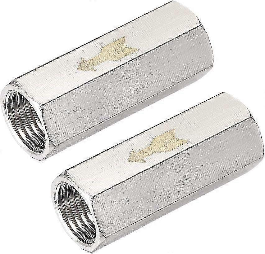 ニッケルメッキ銅一方向エアチェックバルブG 1/4メスネジ付きフルポートチェックバルブ2個