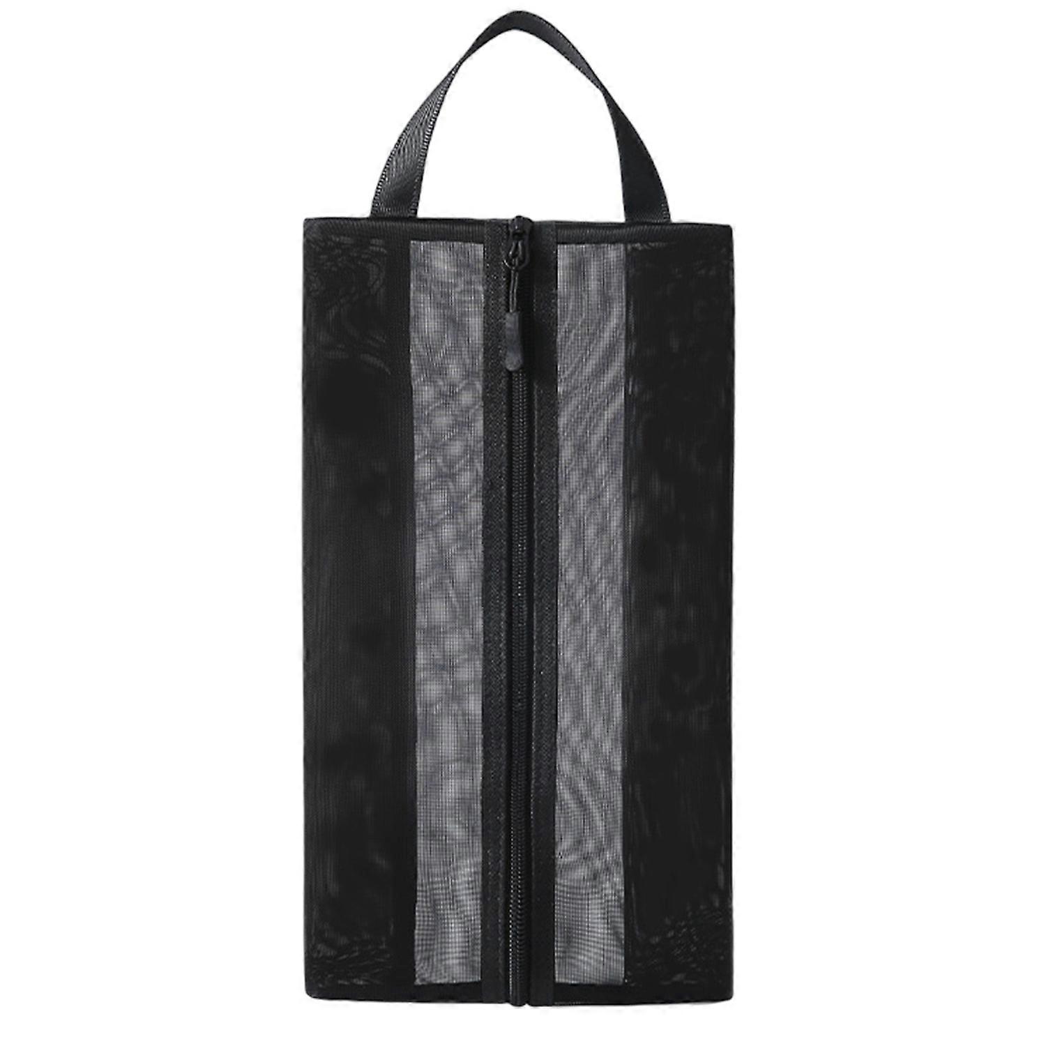 Shoe Storage Organizer with Zipper Large Capacity Shoe Storage Translucent Design Water Resistant