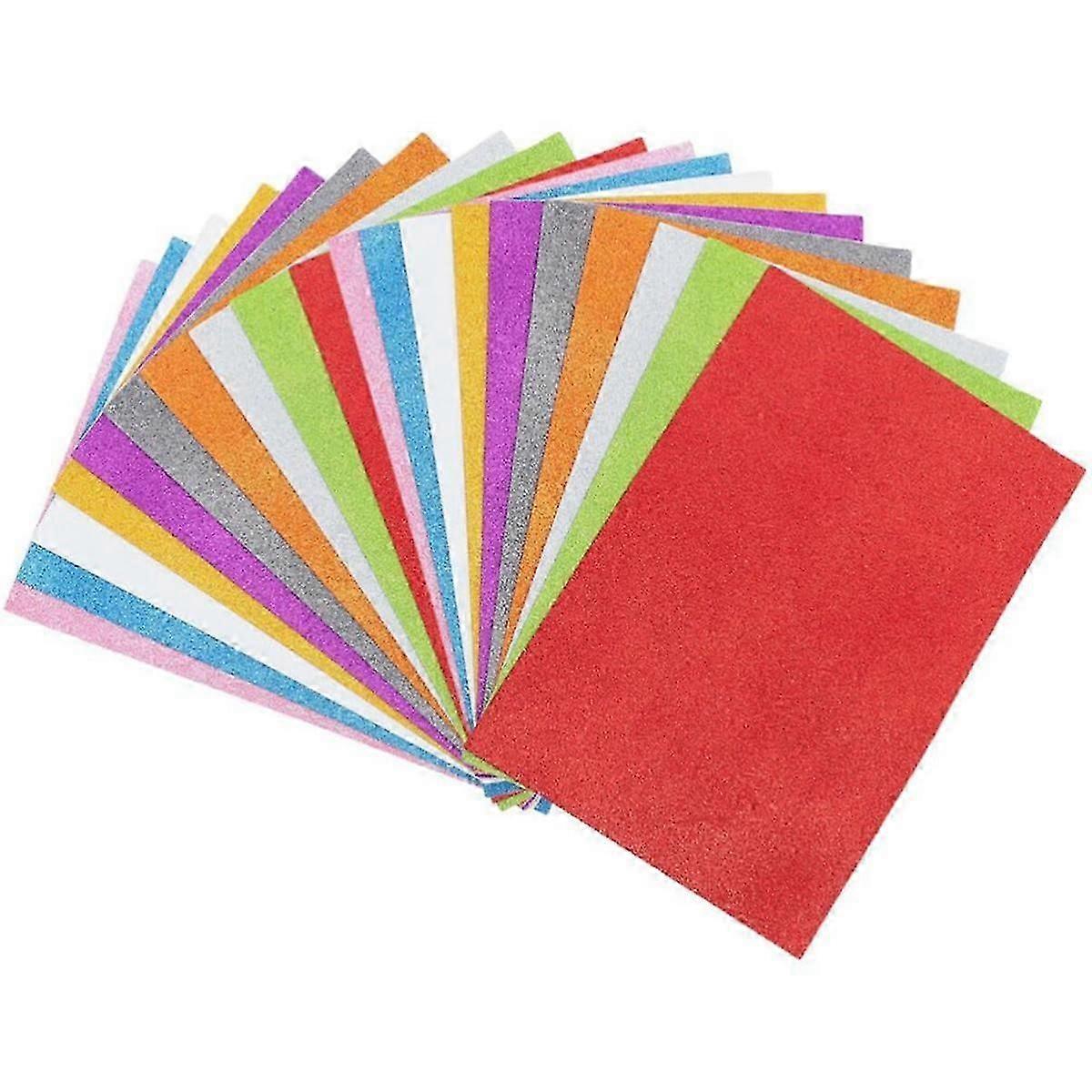 20pcs Eva Foam Paper A4 Size Handicraft Paper Self-adhesive Foam Sheets Diy Craft Colorful Paper Sp