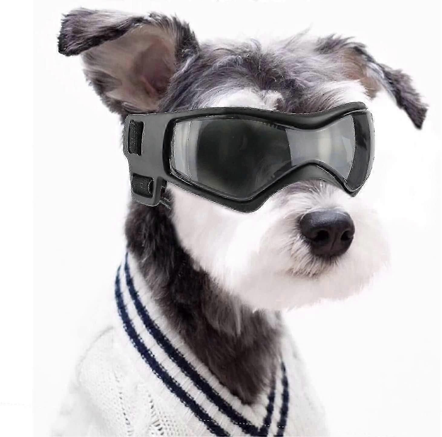 Dog Sunglasses Uv Protection Goggles, Dog Windproof & Anti-fog Goggles & Waterproof Dog Goggles With Adjustable Elastic Strap For Small Dogs