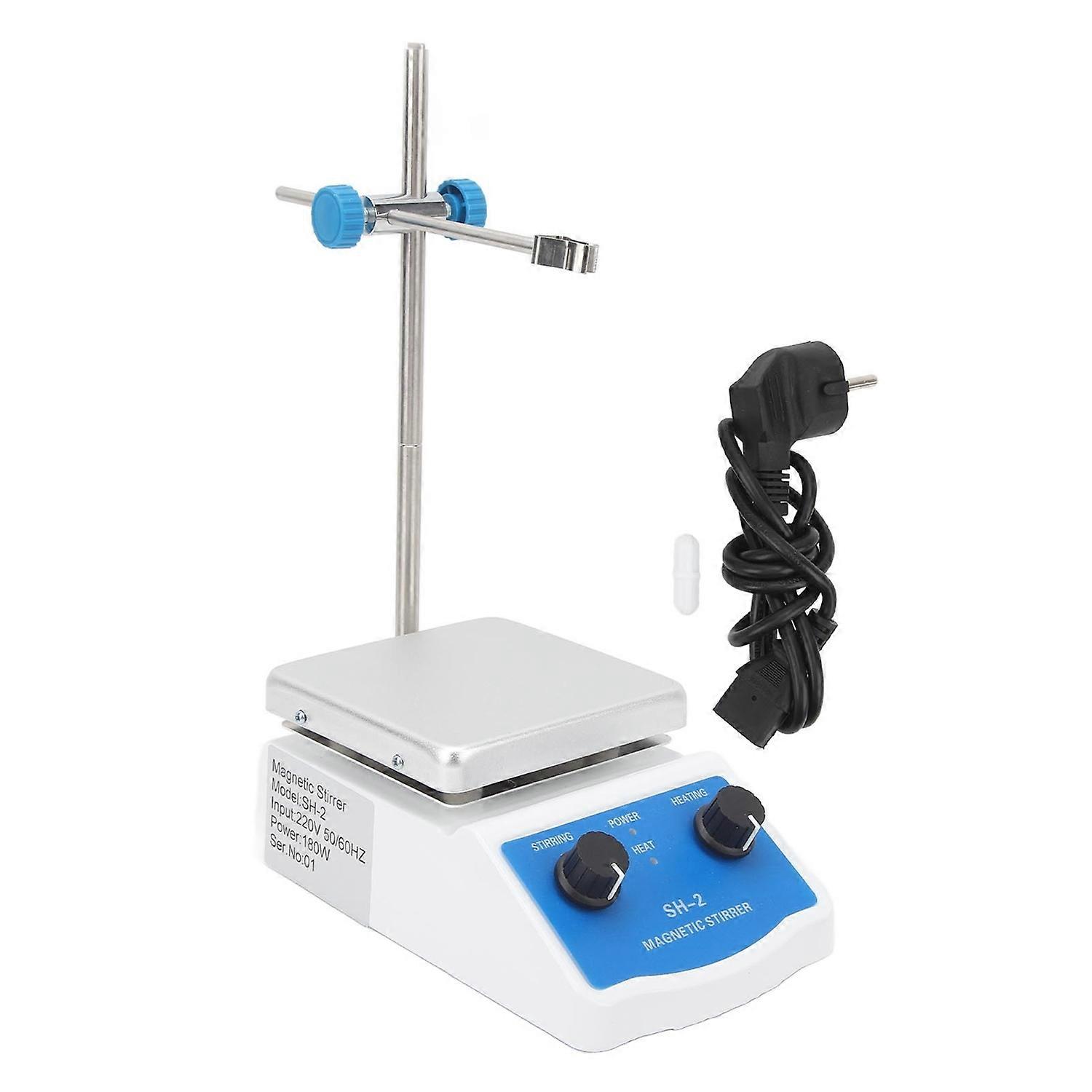 Magnetic Stirrer Hotplate Hot Plate Mixer 662℉ 350℃ 2000ml 100‑1600RPM Stepless Adjustable for Labor