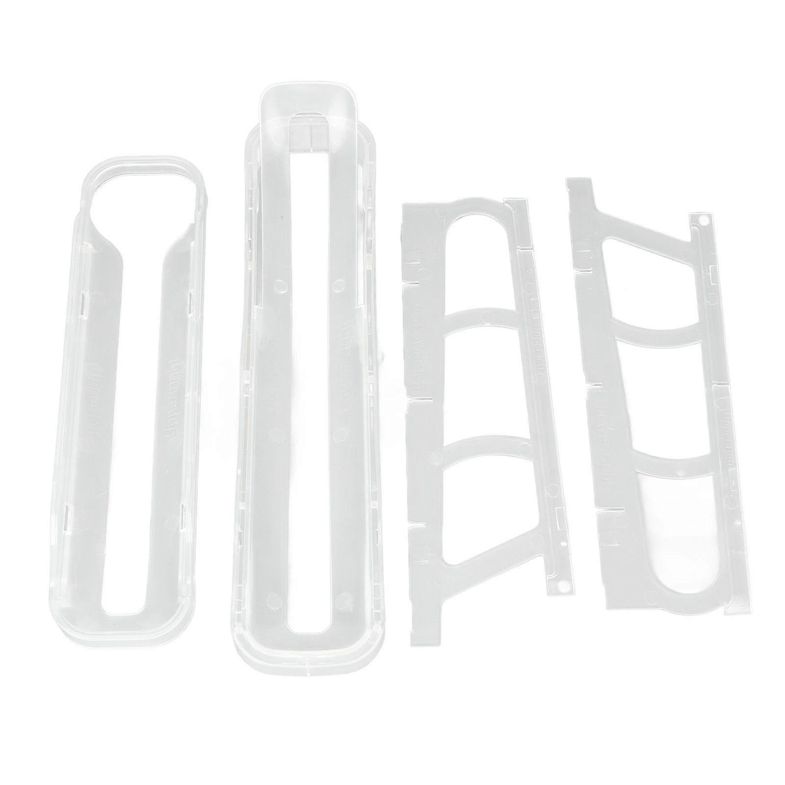 Rolling Egg Dispenser 2 Tier Space Saving Automatic Roll Down Egg Holder for Refrigerator Countertop Transparent