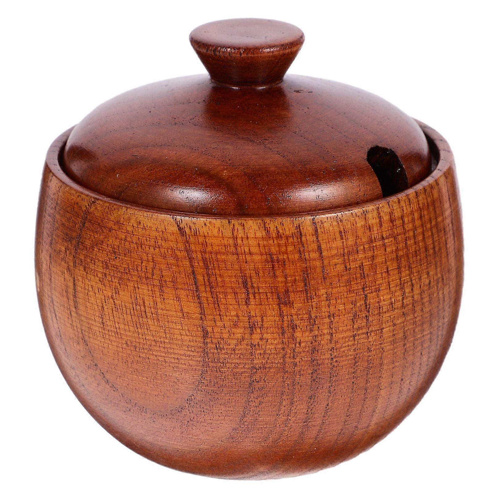 1db fa fűszerező tál praktikus gyerekek rizs tál ételtároló fedéllel