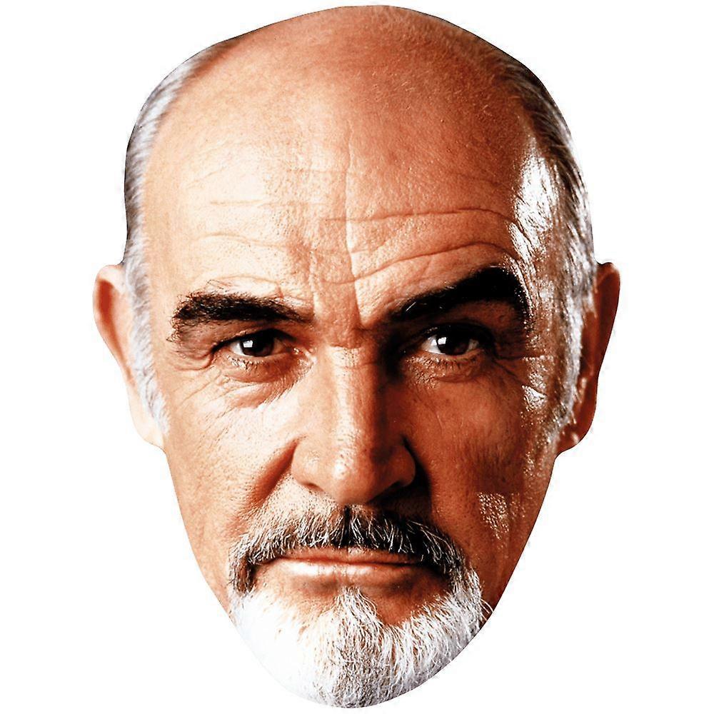 Sean Connery (Goatee) Celebrity Mask, Flat Card Face