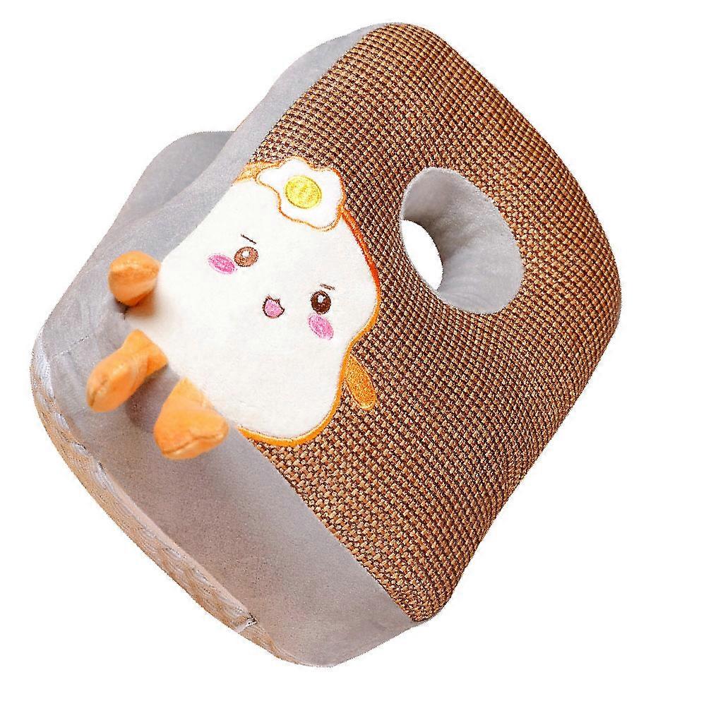 Desk Pillow Cartoon Style Double-Sided Rattan Mat Soft Cotton Nap Cushion