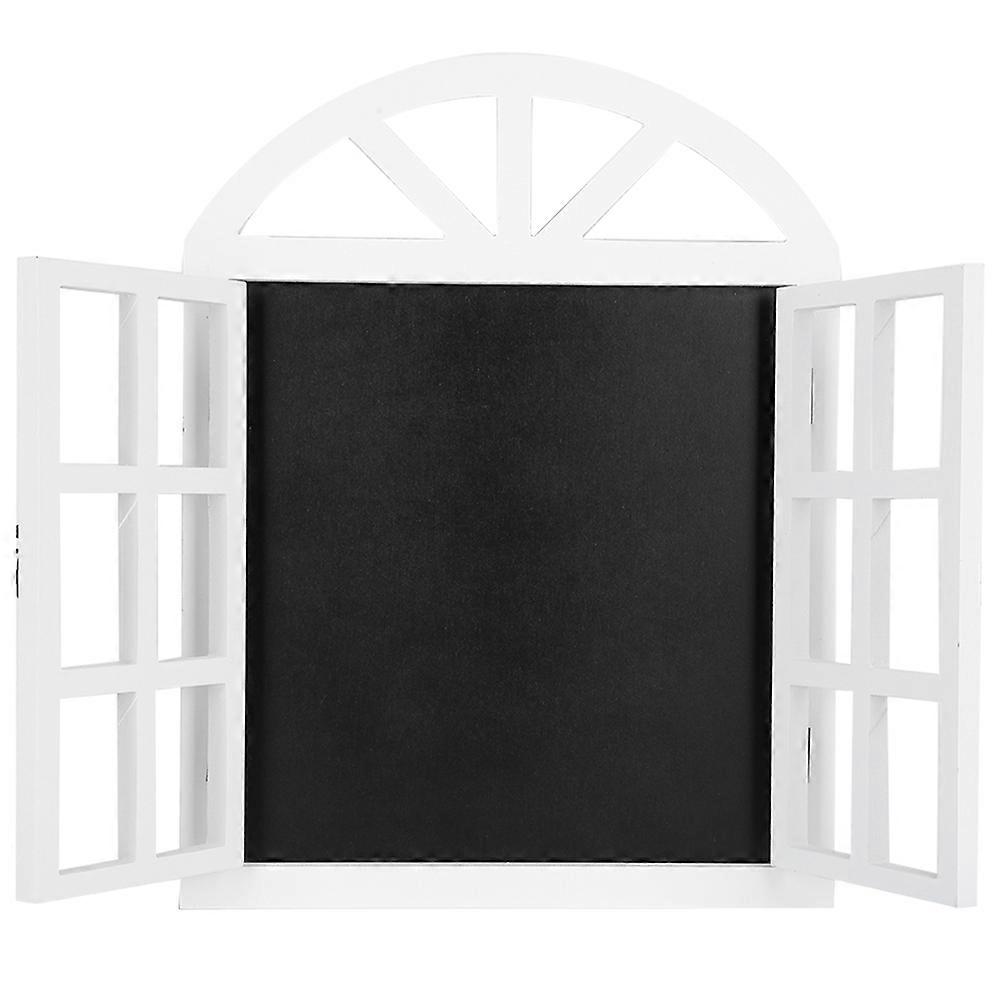 Wood Blinds Message Board Chalkboard Rustic Blank Window Wall Prompt Board Decoration for Home Coffe