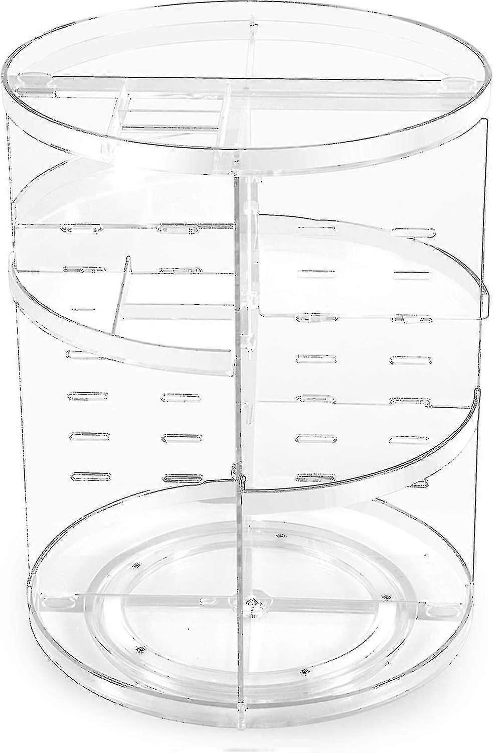 360回転メイクアップオーガナイザー、回転バスルームオーガナイザーカウンタートップ、化粧品オーガナイザーメイクアップホルダーシェルフ、Bedrのための主催者とストレージを構成します