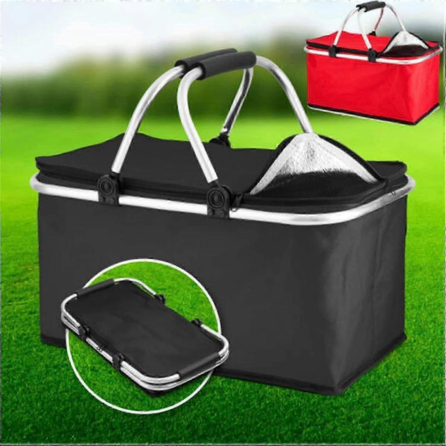 30l Premium Extra Large Cooling Cooler Cool Bag Insulated Folding Box With Carry Handle Cool Hamper Bag