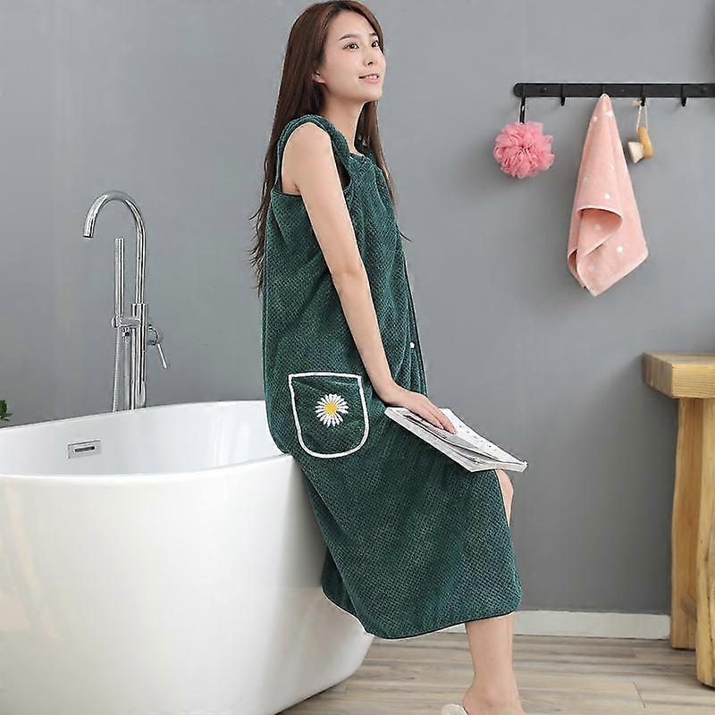 New Large-sized Women's Bath Towel for Tourism Leisure Soft and Comfortable Absorbent Bath Towel Large Pocket Bath Skirt