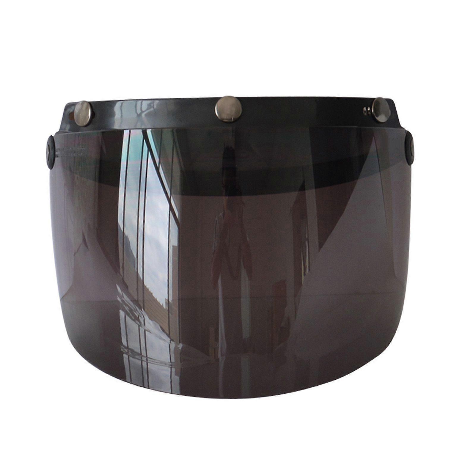 Motorcycle Anti~UV Anti~Scratch Helmets Lens Fashion Visor Wind Shield Lens Universal for Standard 3~Snap Open Face Helmets MK90