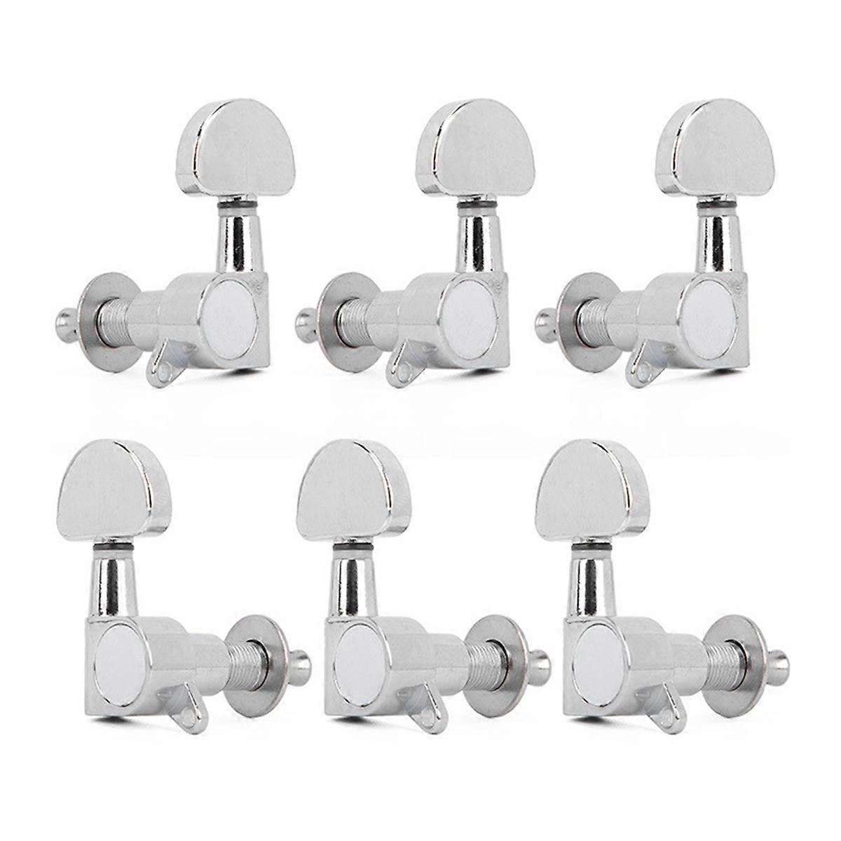 Guitar String Knob Folk Guitar Ukulele Knob Fully Enclosed Classical String Silver