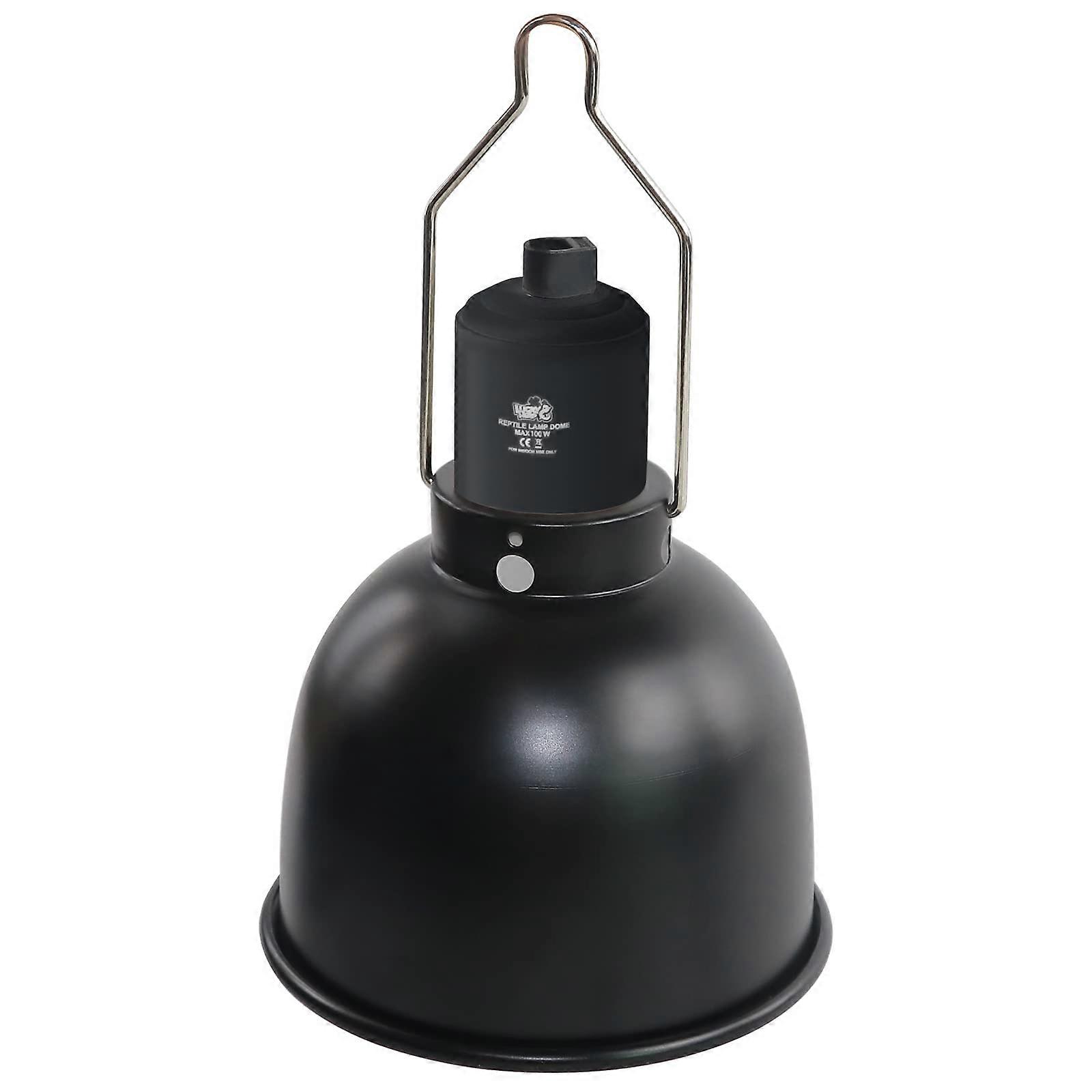 Aluminum Shallow Dome Reptile Light Fixture for 5.5 Inch UVB and Basking Heat Bulbs Compatible with Reptile Tanks