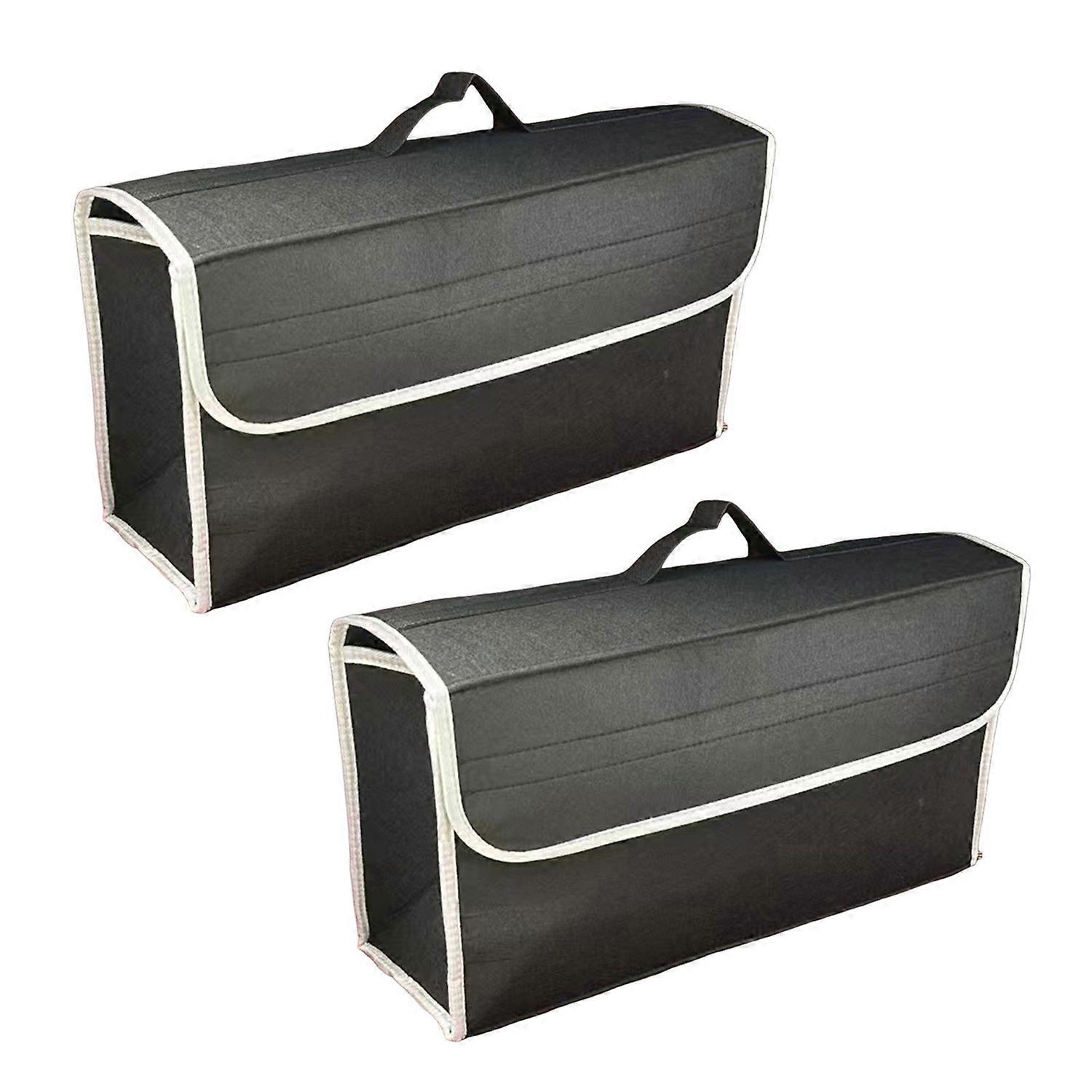 1/2Pcs Car Trunk Storage Bags with Handle Large Capacity Foldable Design Car Boot Bag Storage