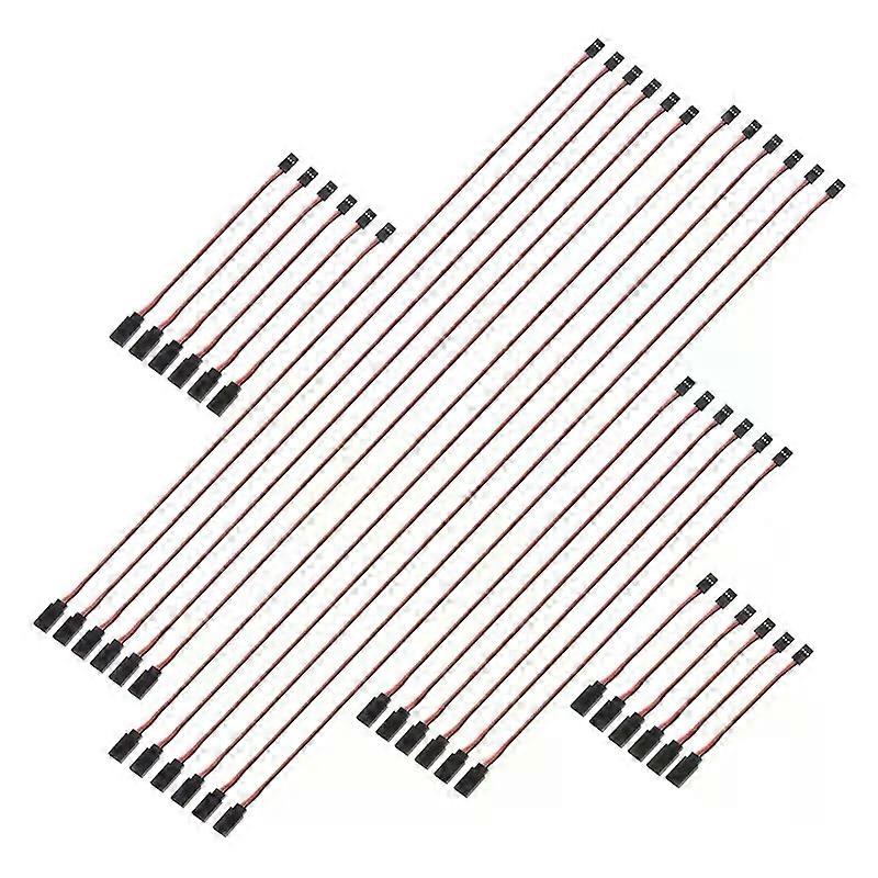 30pcs 3-Pin Extension Cable Extension Cable for Servo Implementation Cables 5 Sizes for Servo Extension Cable Remote Con