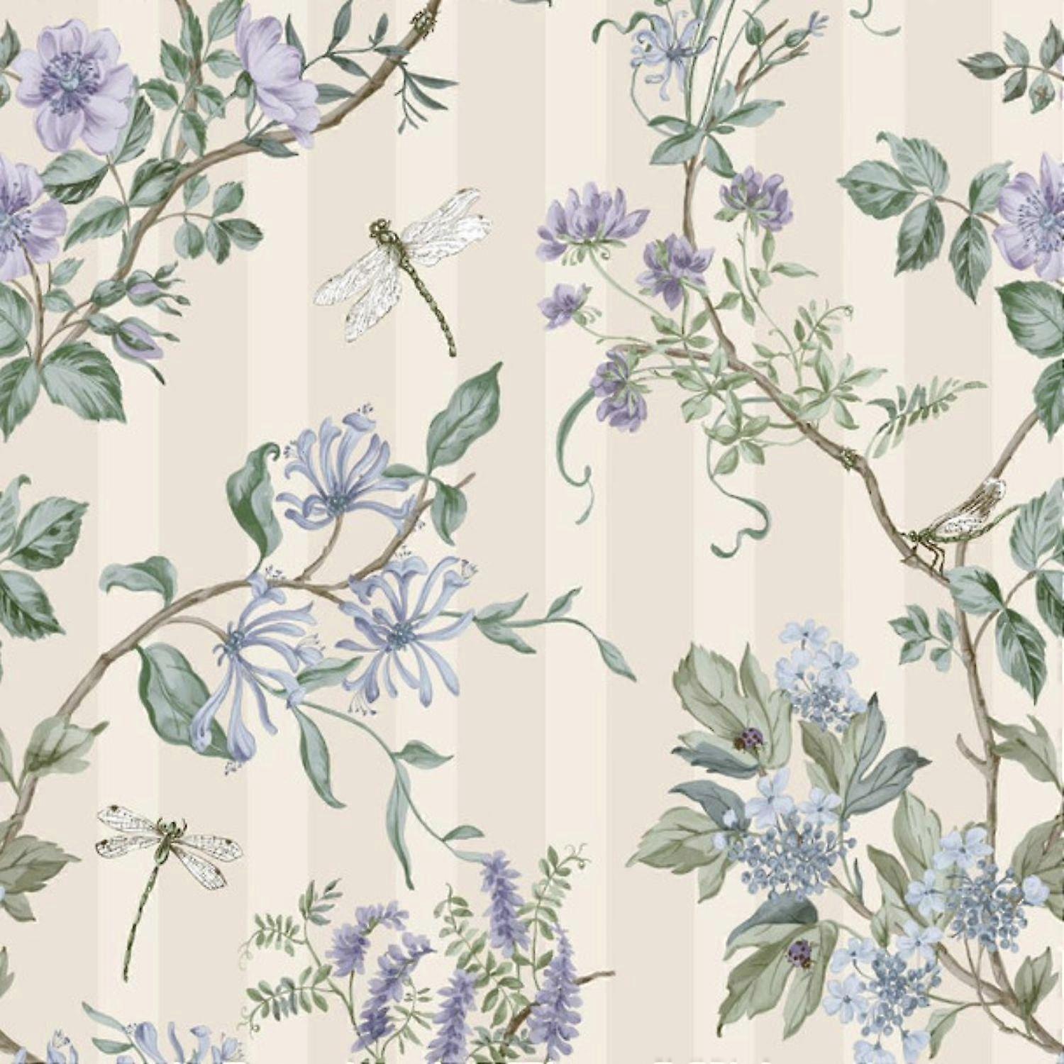 Holden Hampton Gardens Neutral Blue Wallpaper