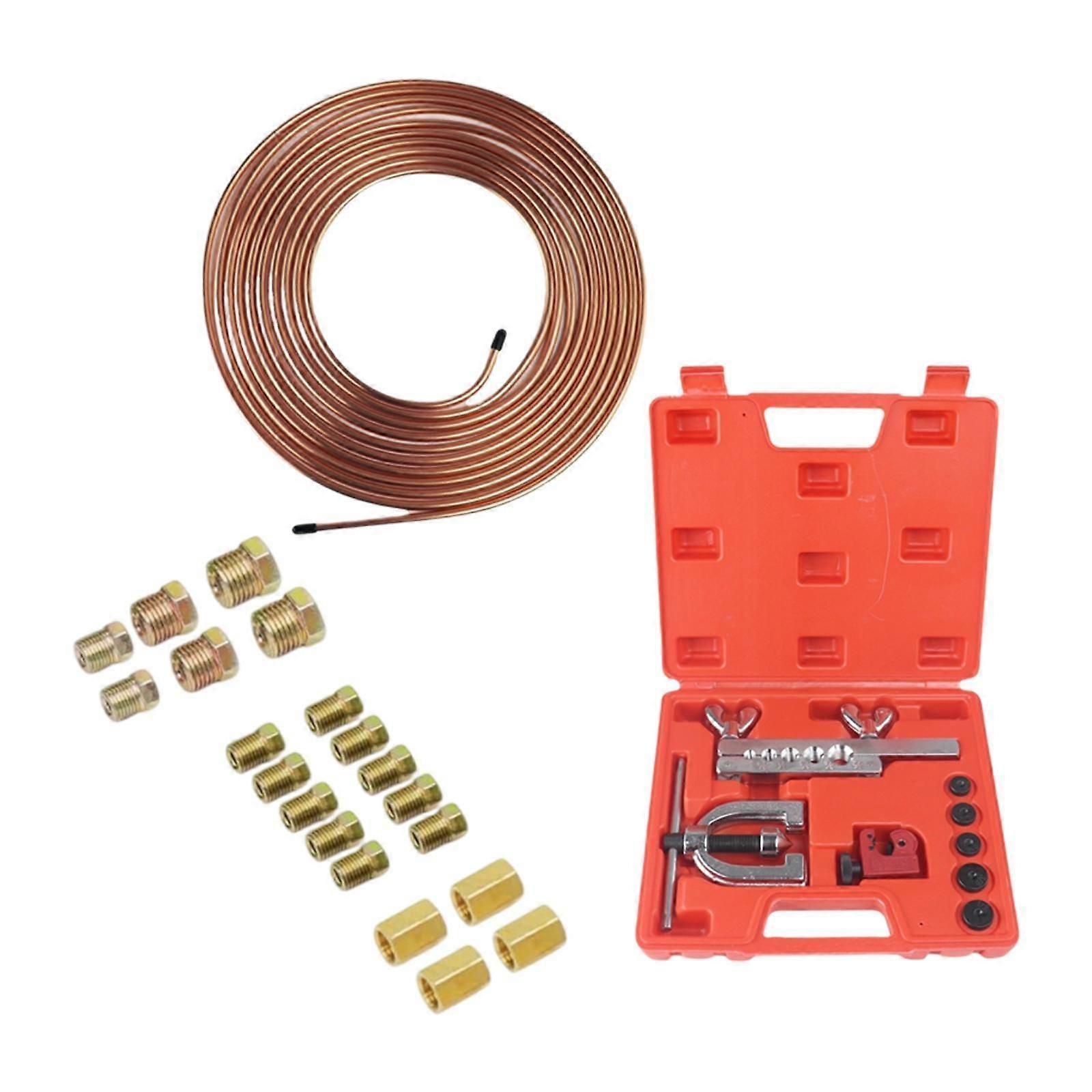 Double and Single Flaring Tool Kit Heavy Duty Practical Copper Tube Expander Without Tube Bender