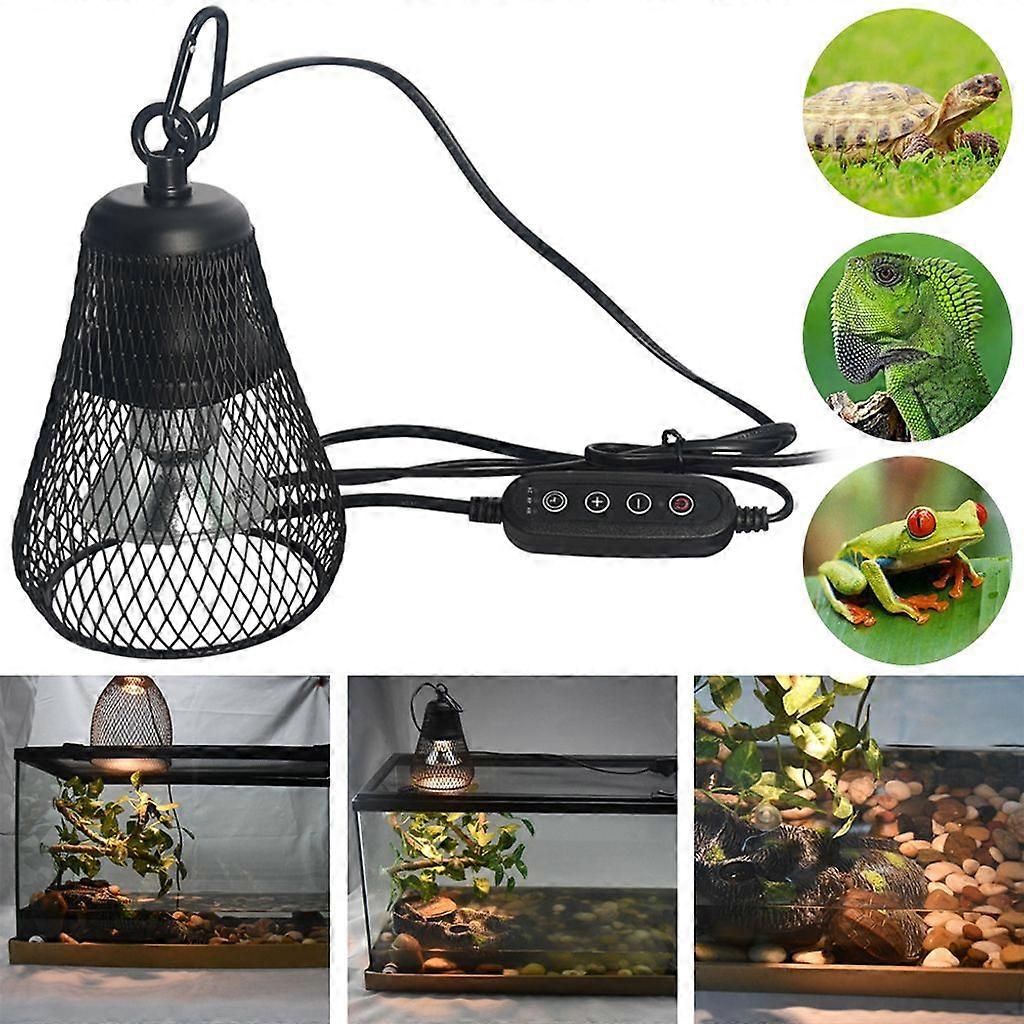 50W Reptile Pet Terrarium Brooder Heating Light UVA UVB Dimmable Heat Lamp for Lizard Snake Turtle