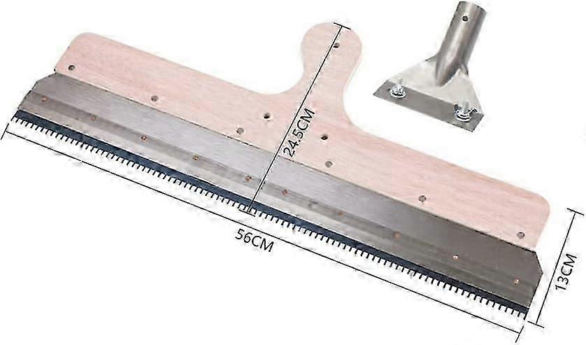 Cement Scraper Self Leveling Tool Lightweight Easy To Clean Gear Rake Construction Tools For Epoxy Floor Paint Painting Flooring, 56CMX13CM