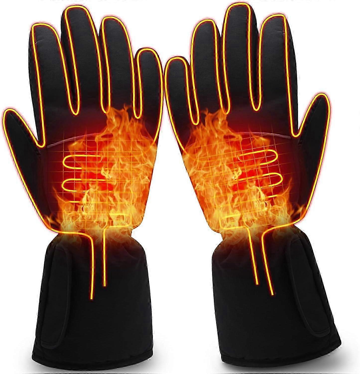 Cold Weather Battery Ski Gloves with Touchscreen Capability