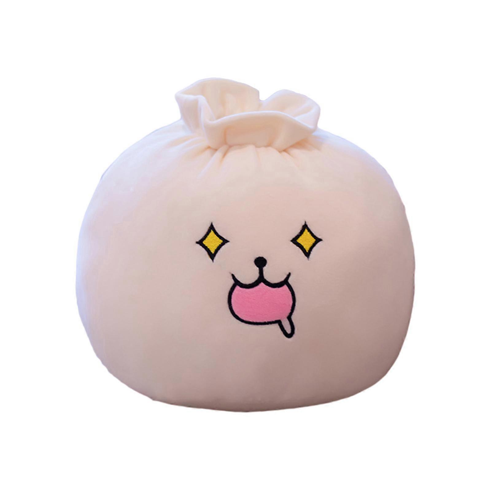 Dumpling Plush Pillow Bao Bun Stuffed Plush Multifunctional Cute Expression