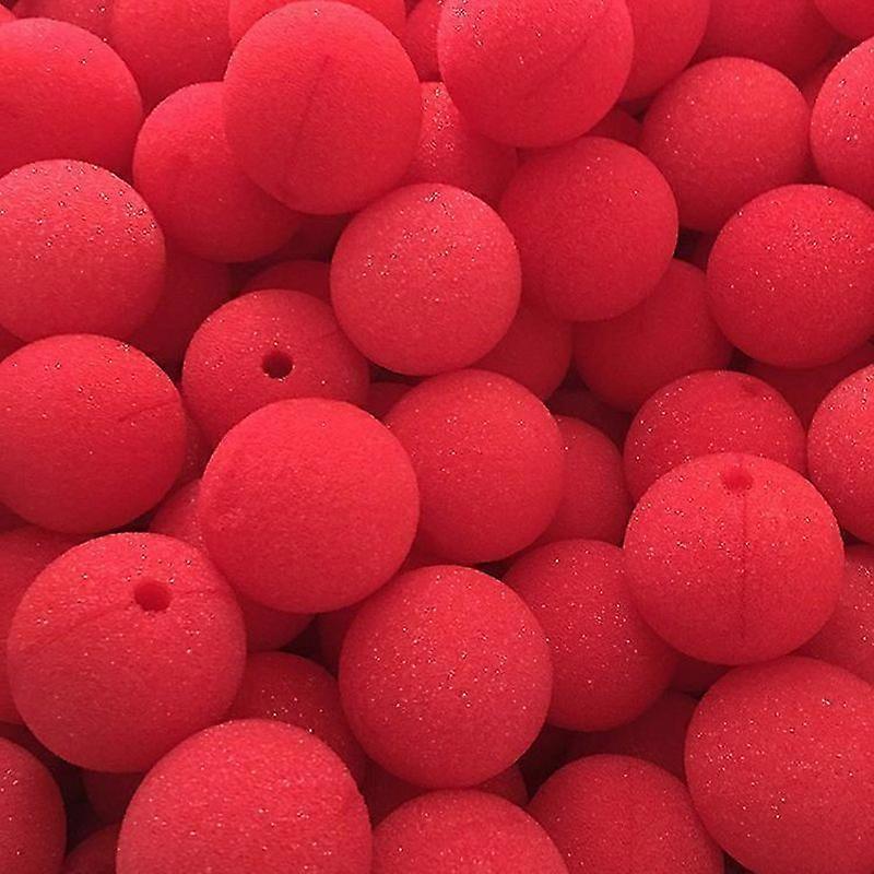 Aisiting 25pcs Clown Nose Red Sponge Ball 50mm Universal A