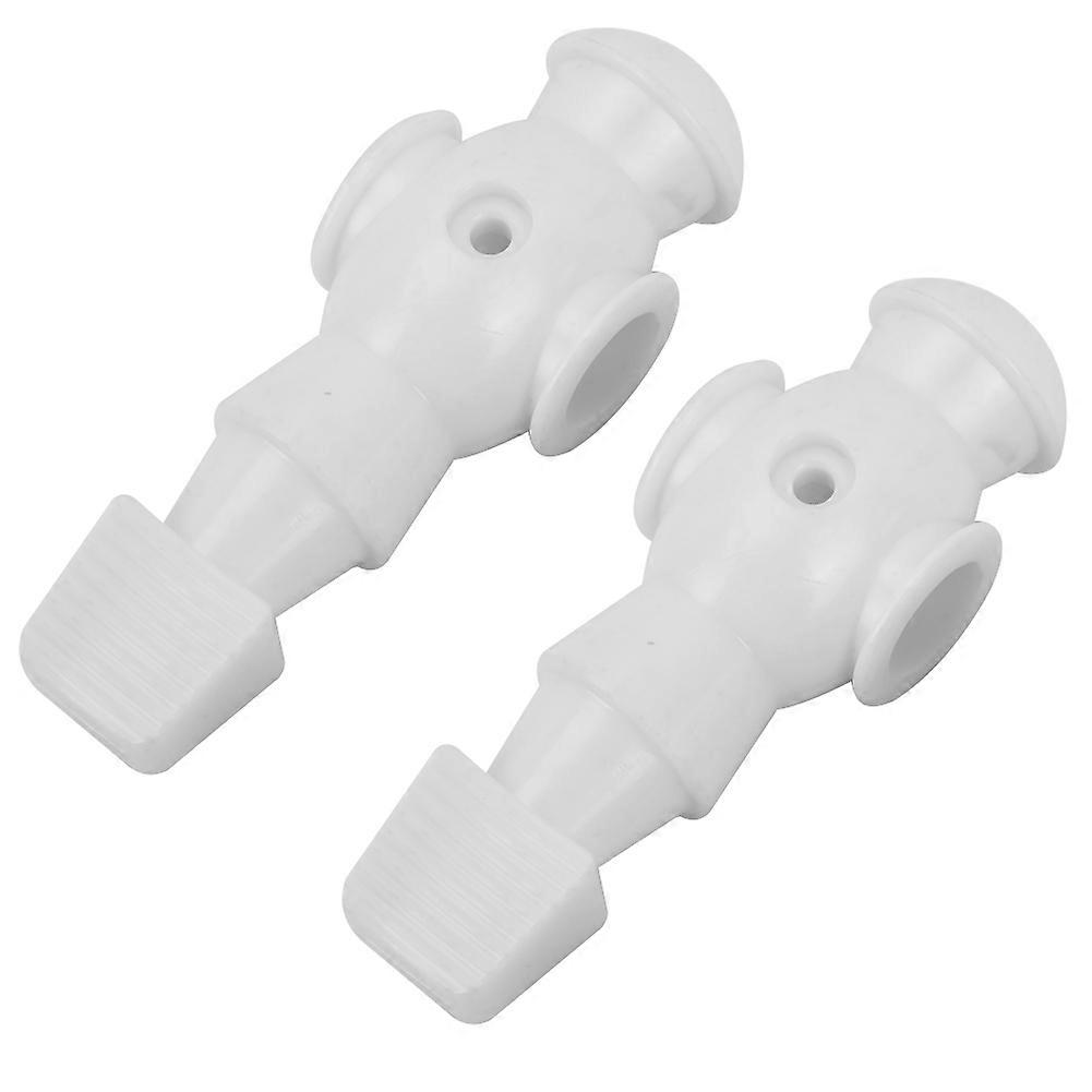 2Pcs Table Football Men Player Foosball Soccer Machine Replacement Dolls Indoor Games(White)