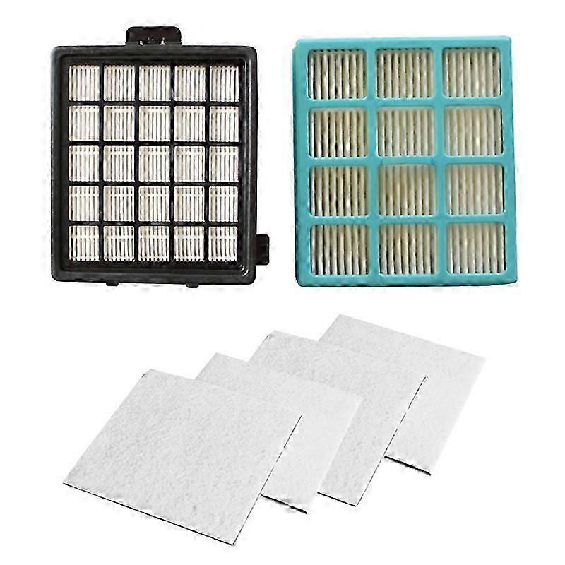 2Pcs Hepa Filter & 4Pcs Motor Cotton Filter suitable for FC8134 FC8135 FC8136 FC8142 FC8146 FC8148 FC8140 FC8
