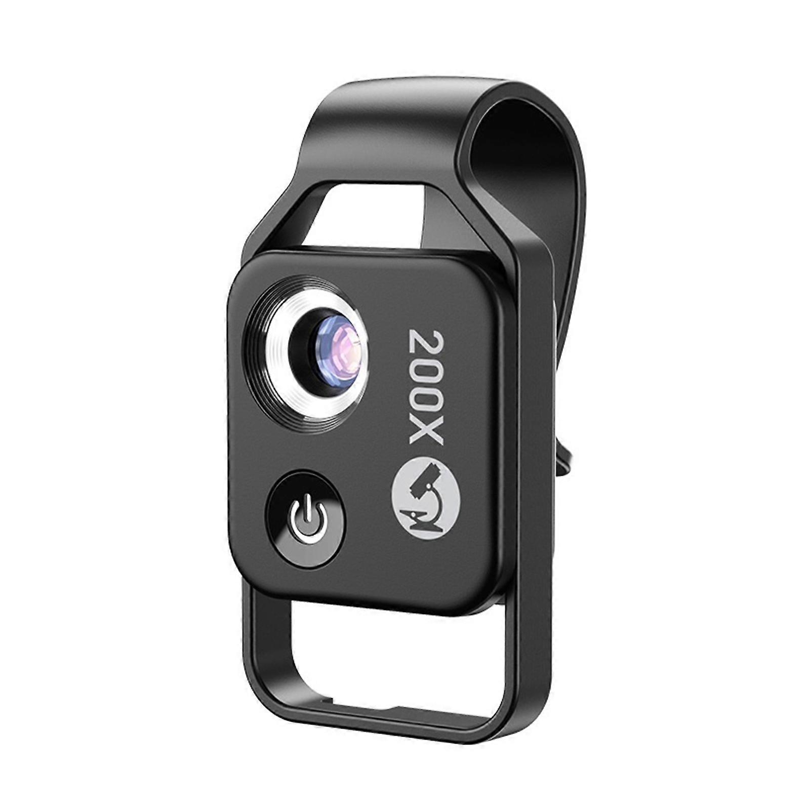 CPL Lensli 200X Telefon Mikroskobu / LED Işıklı / Akıllı Telefon için Evrensel Klip Çocuklar için Mikro Dünyanın Keyfini Çıkarın Yetişkin