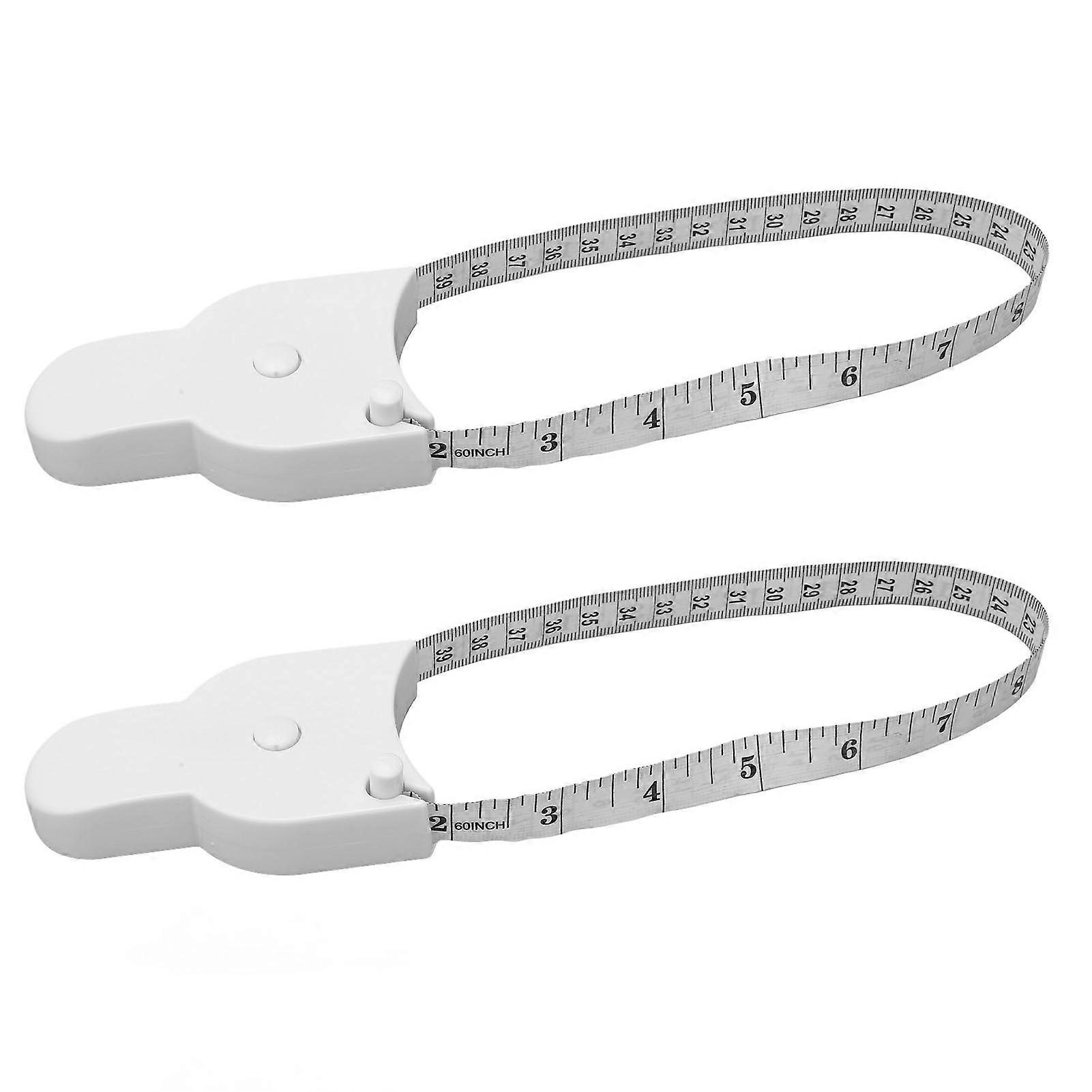 2pcs Body Measurement Tape Button Retraction Pin Lock Ergonomic Design Portable Clothing Measuring Tape for Crafting