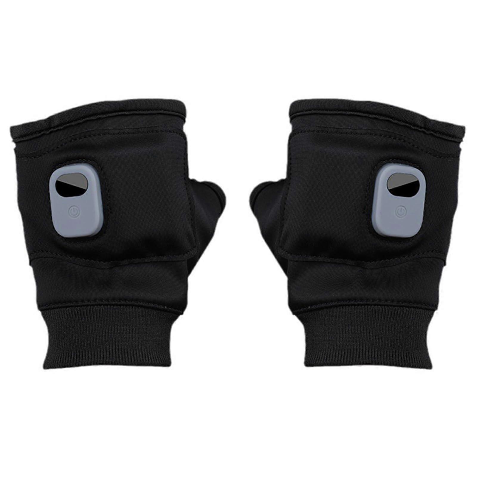 Heated Half Finger Gloves for Winter Warmth