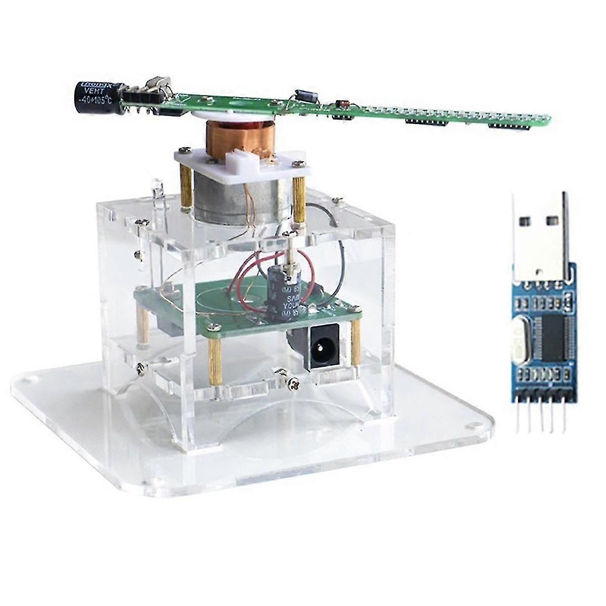 Flat Rotation LED Dot Display DIY Kit 51 Single Chip Microcomputer Welding DIY Electronic Parts,wit