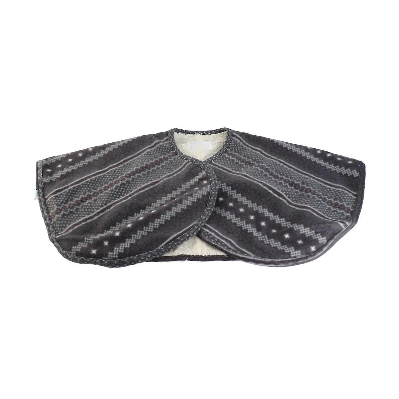 Double-sided plush warm cape for the elderly, winter protection shawl