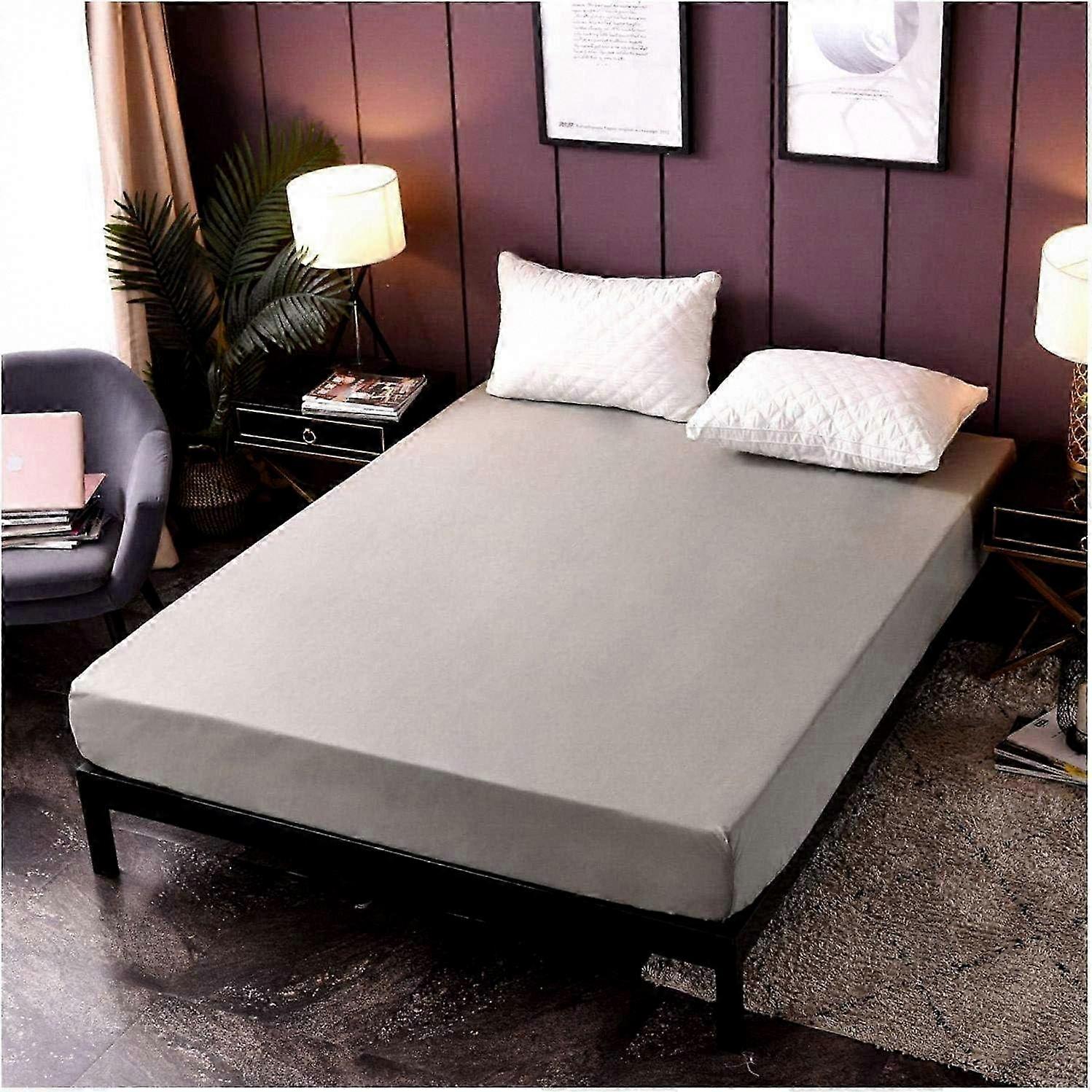 Elastic Fitted Bed Sheet, Stretch Jersey Fabric, Extra Deep Pocket 35cm Soft