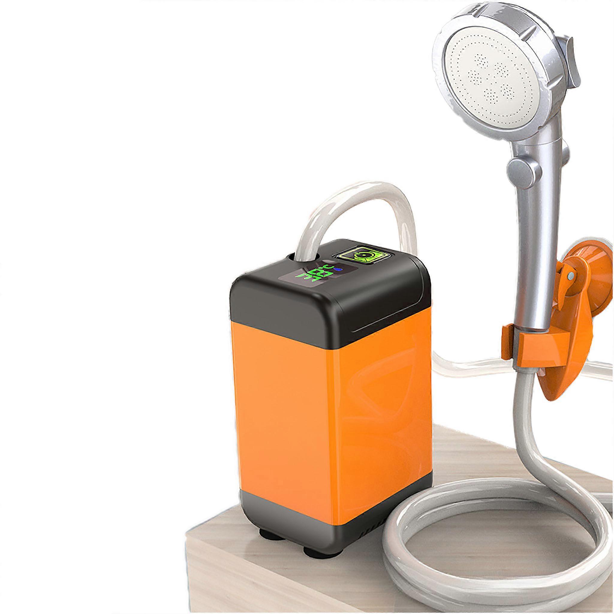 Outdoor bathing artifact - 7800mAh [upgraded version] smart temperature measurement + three-speed shower
