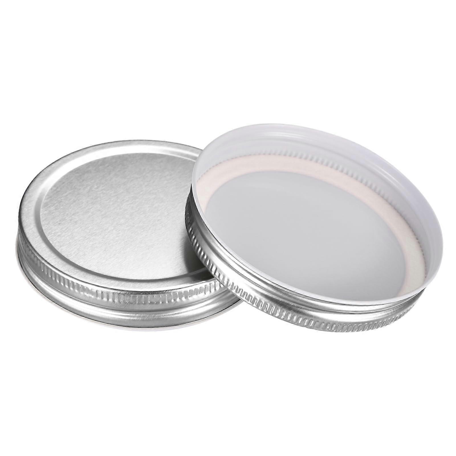 30 Pcs Tinplate Canning Leak Proof Mason Jar Lids for Storage Jars Wide Mouth