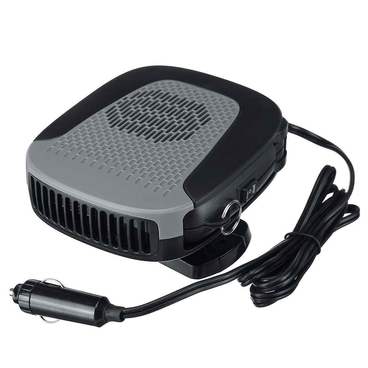 12V Portable Car Electric Heater Heating Fan Defogger Defroster Demister 360universal Rotating Base