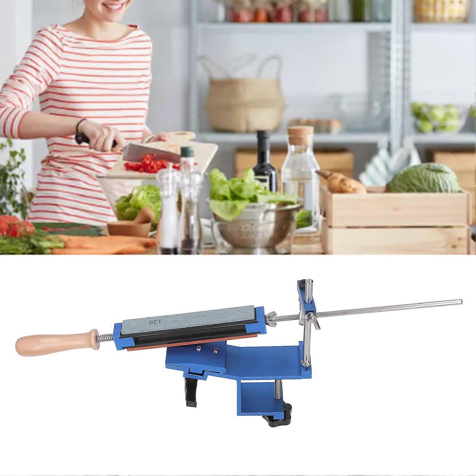 Fixed Angle Knife Sharpener Home Use Professional Quick Clip Knife Sharpening Kit with 6 Whetstones