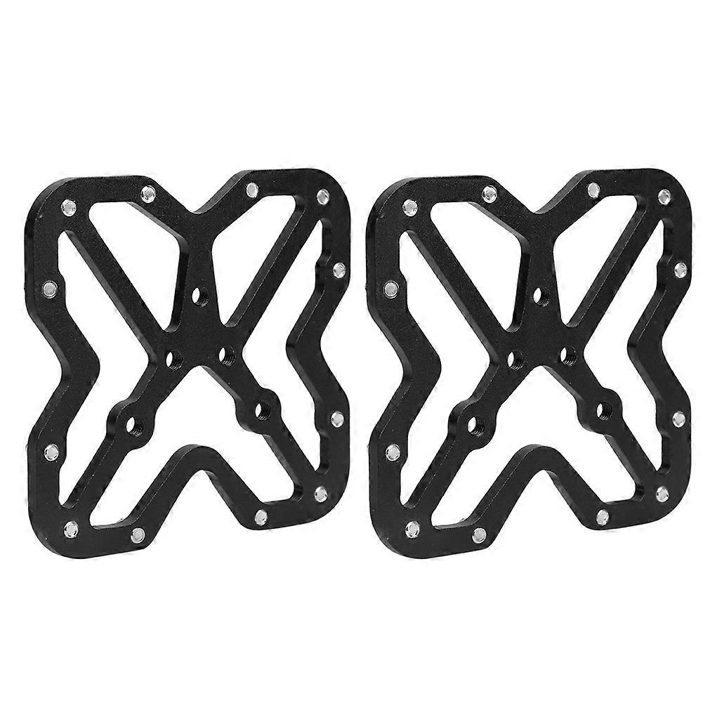 1 paire d'adaptateurs de pédales automatiques en alliage d'aluminium pour vélo SPD (noir)