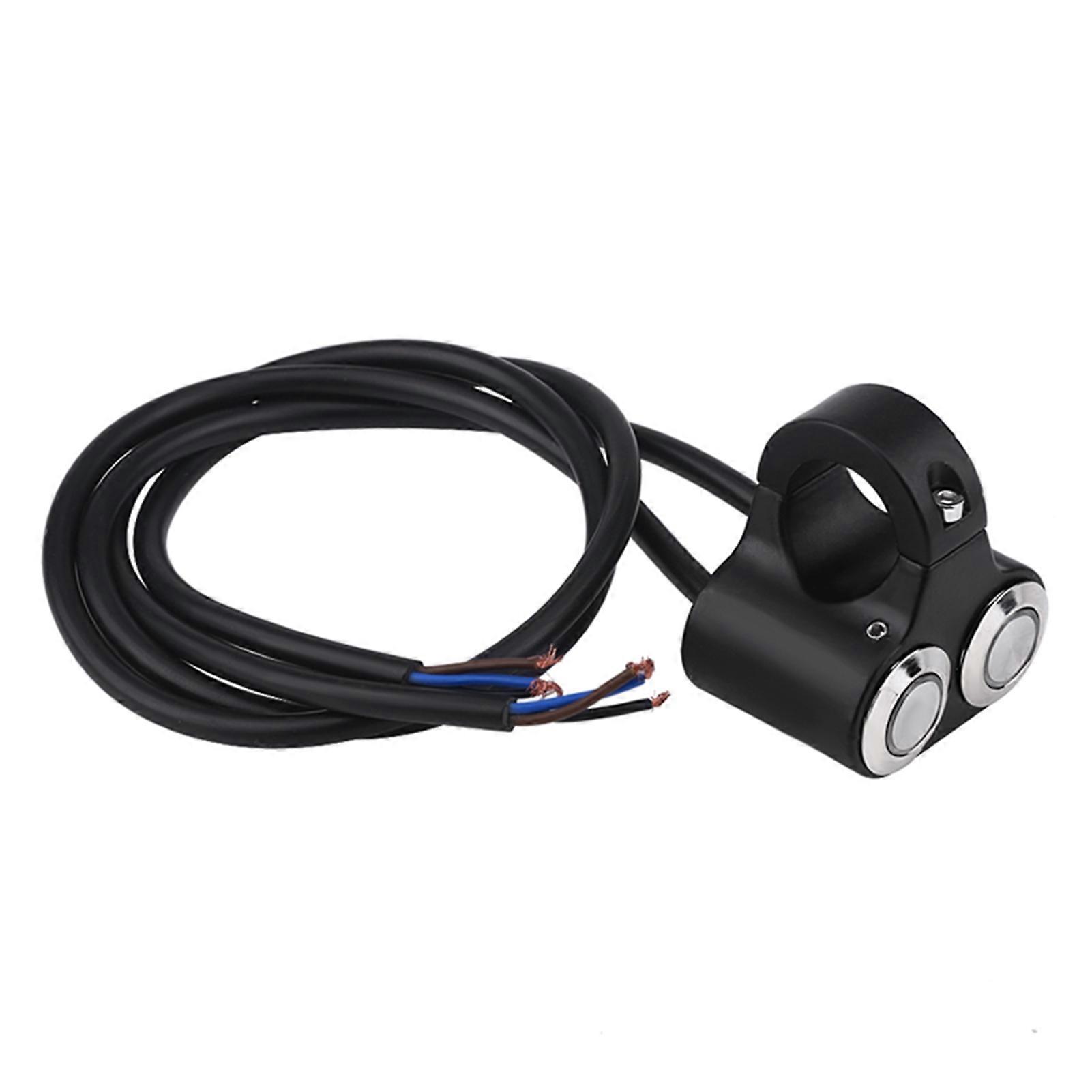 7/8inch 22mm Motorcycle Handlebar Switch Headlight Brake Fog Light ON/OFF with Indicator Type A