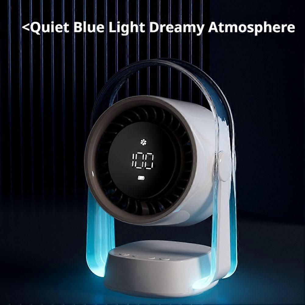 Suspended Cold Desktop Fan for Home Charging, Digital Display Turbo Desktop Fan