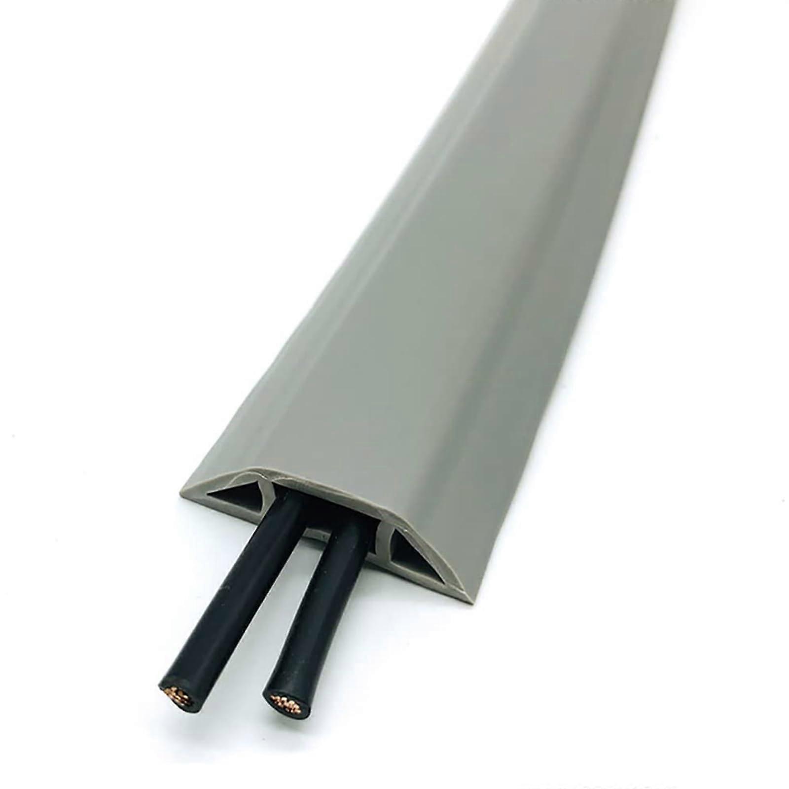 Floor Cable Cover Cable Protector 250cm Grey 8.2ft Floor Wire Protector For Cables
